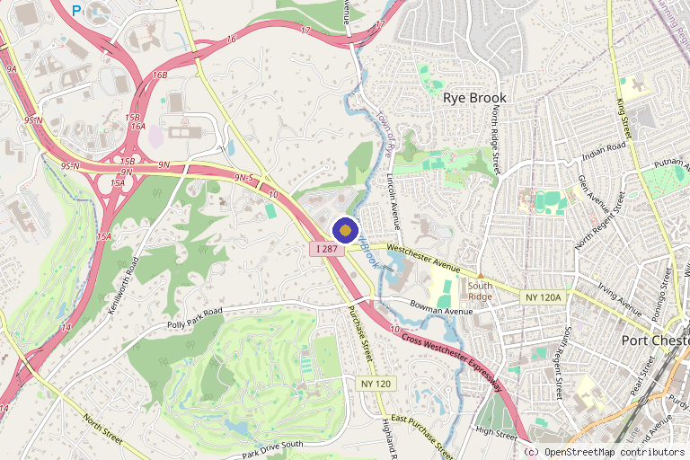 Map showing the location of Abraham Pathak, MD | The Aesthetic Room Med Spa in Purchase, NY