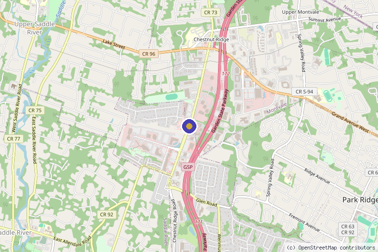 Map showing the location of Regenerative Medicine & Stem Cell Therapy in Jersey City, NJ