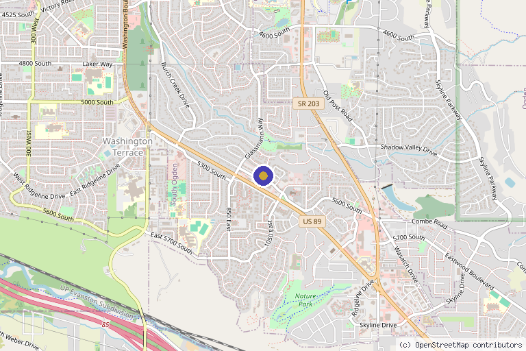 Map showing the location of Pinnacle Preventative Health in Ogden, UT