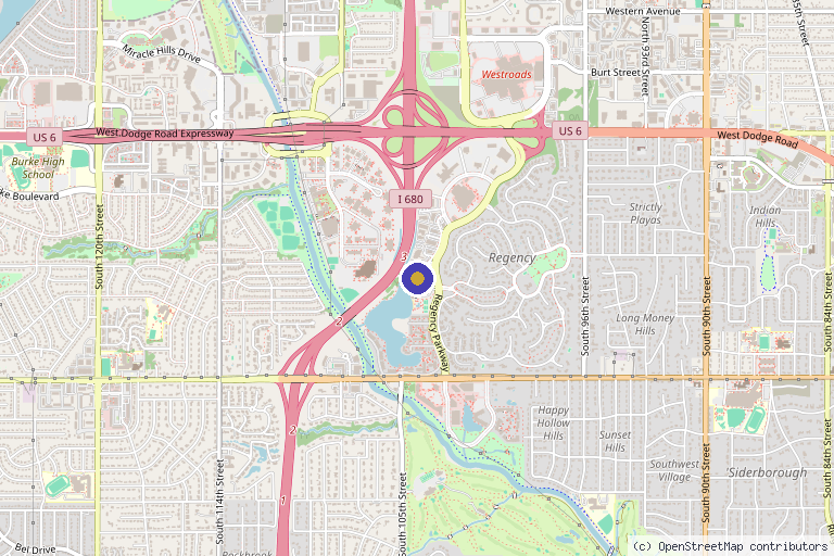 Map showing the location of VidaVital Medical in Omaha, NE