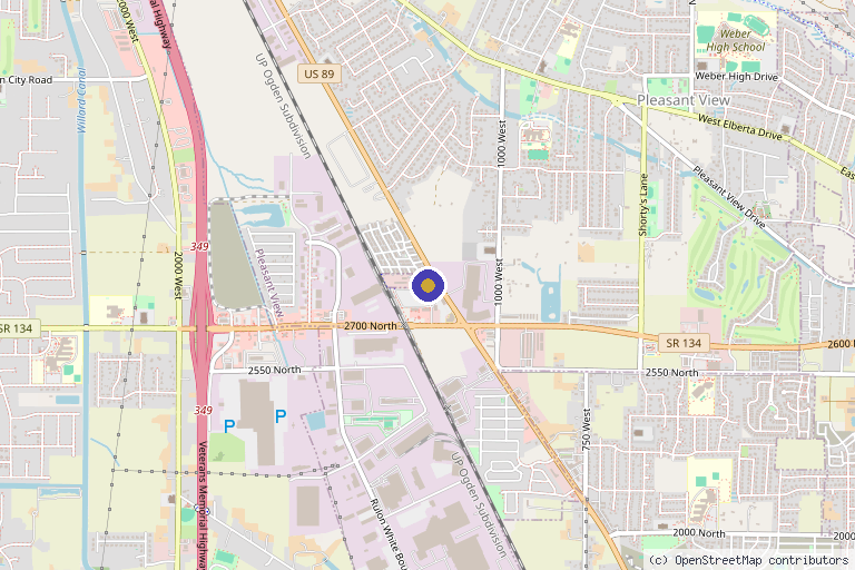 Map showing the location of Regeneration Medical Spa in Ogden, UT