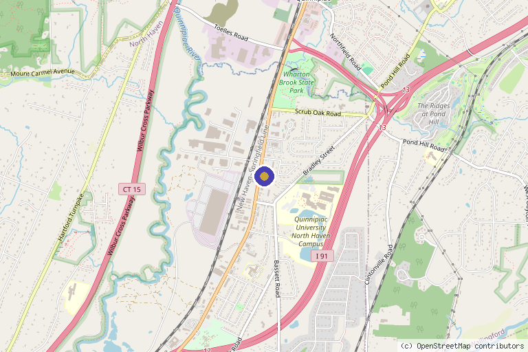 Map showing the location of The Beauty Spot MedSpa in North Haven, CT