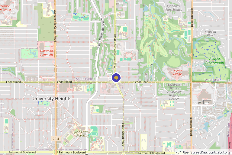 Map showing the location of AAFE Medspa Cleveland in South Euclid, OH