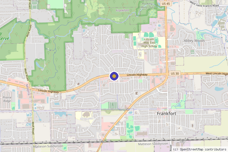 Map showing the location of Chicago Stem Cell Therapy and Pain Management Institute in Chicago, IL