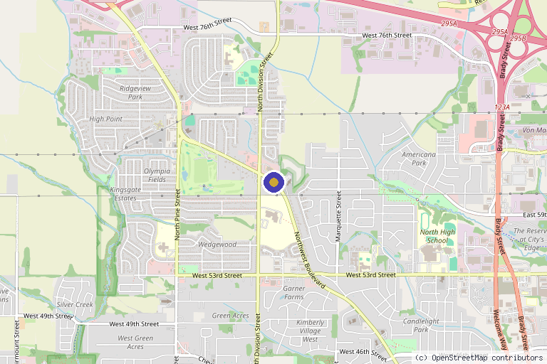 Map showing the location of Sanjay Sundar, MD in Davenport, IA