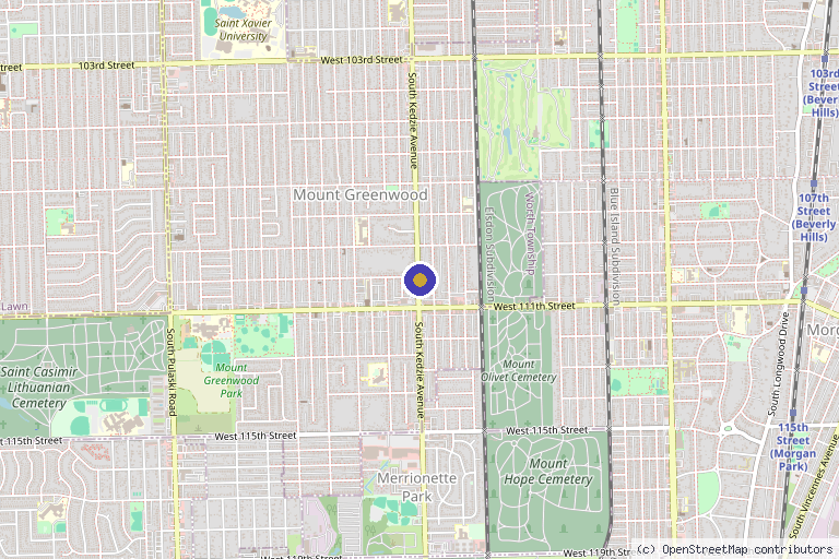Map showing the location of Greenwood Regenerative Medicine in Chicago, IL