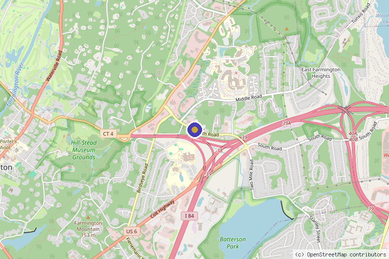 Map showing the location of Center of Excellence in Pain & Regenerative Medicine in Milford, CT
