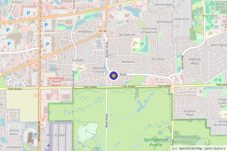 Map showing the location of SMooth Solutions Medspa in Naperville, IL