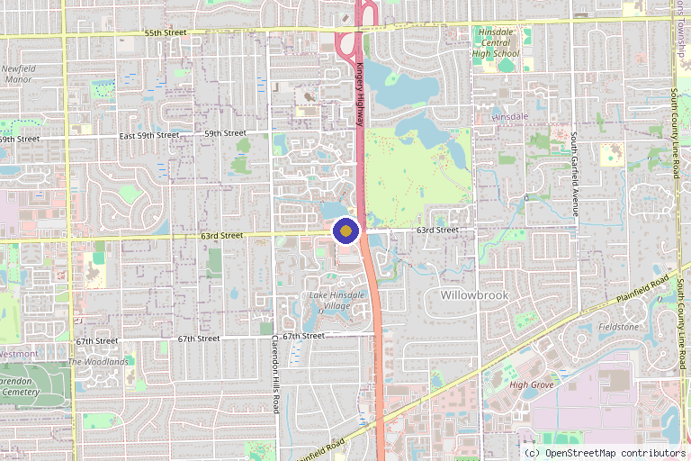 Map showing the location of Regenerative Medicine Institute of Illinois in Chicago, IL