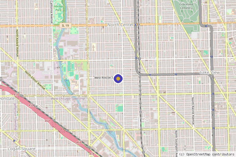Map showing the location of ImageLab Med Spa in Chicago, IL