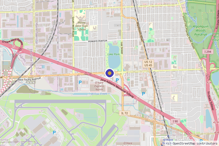 Map showing the location of Chicago Stem Cell Therapy & Regenerative Medicine in Chicago, IL