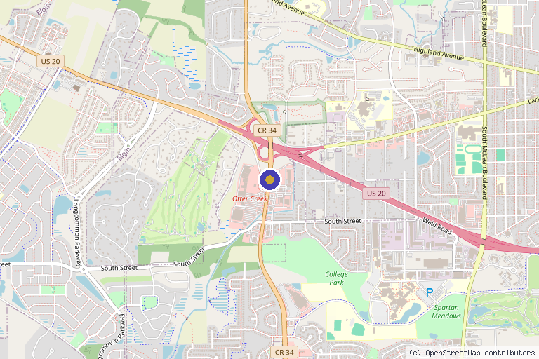 Map showing the location of Advanced Surgery & Wellness, PLLC in Elgin, IL