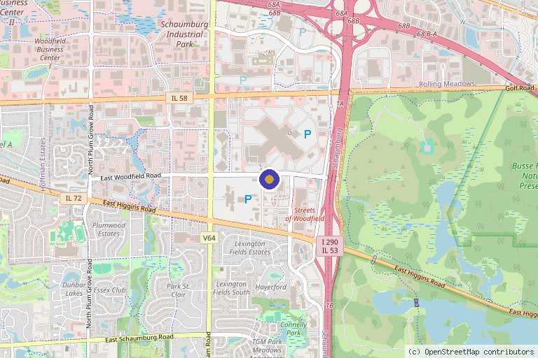 Map showing the location of Chicago 4 Men in Schaumburg, IL