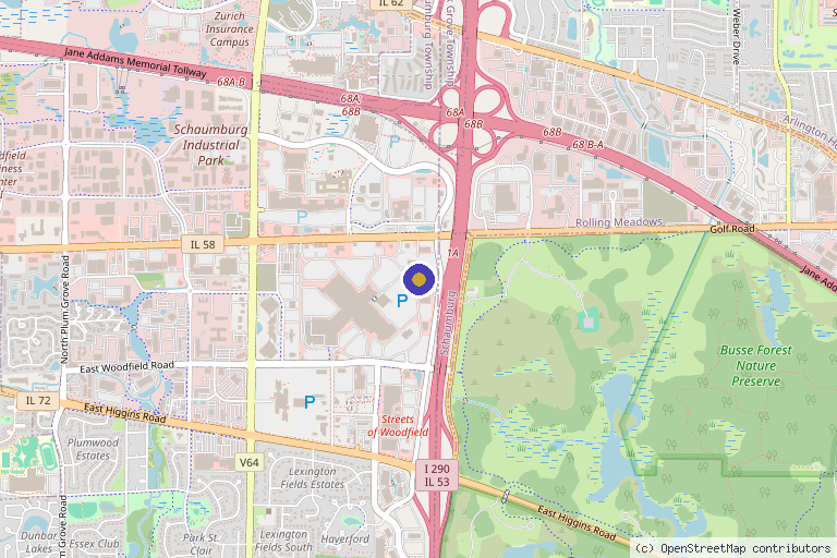 Map showing the location of ElevateMuà | IV Drip Therapy, Aesthetic Services, Advanced Skincare & Laser Treatments in Schaumburg, IL in Schaumburg, IL