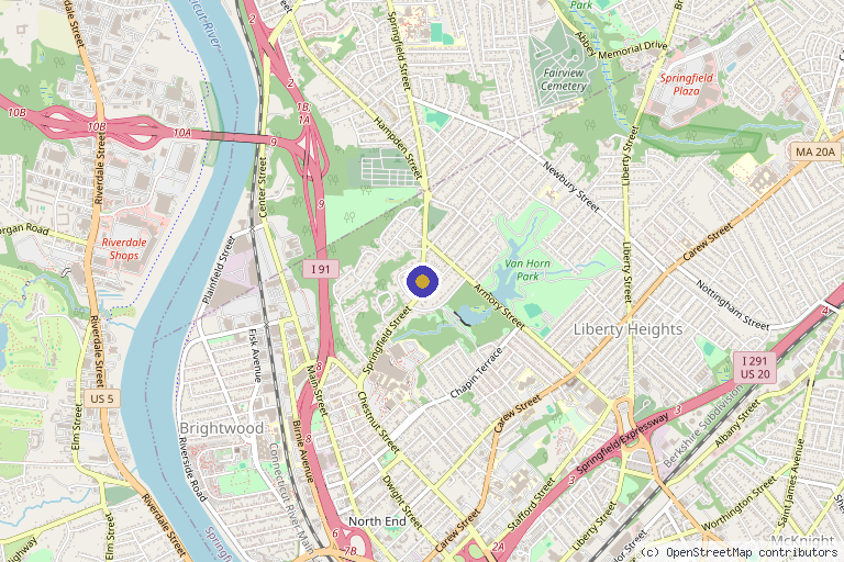 Map showing the location of New England Center for Functional Medicine in Springfield, MO