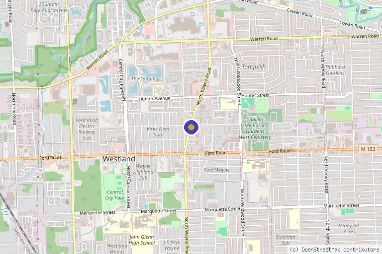 Map showing the location of Stem the Pain, LLC in Ann Arbor, MI