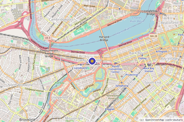 Map showing the location of Concept 5 Timeless Solutions in Boston, MA