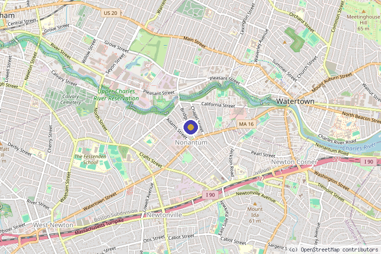 Map showing the location of StemCellerant in Salem, VA
