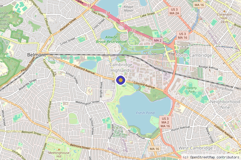 Map showing the location of Boston Regenerative Medicine in Boston, MA