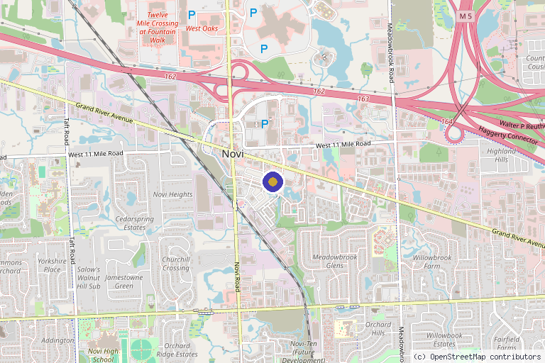 Map showing the location of Revived Image Spa | Top Medical Spa in Novi Michigan in Novi, MI