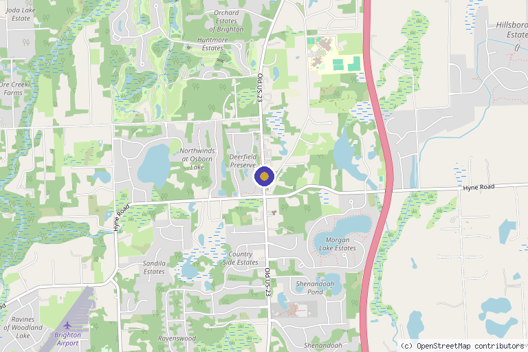 Map showing the location of Michigan Regenerative Specialists in Ann Arbor, MI