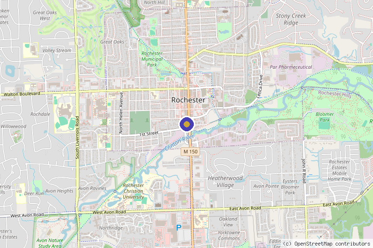 Map showing the location of RENEWL in Rochester, MI