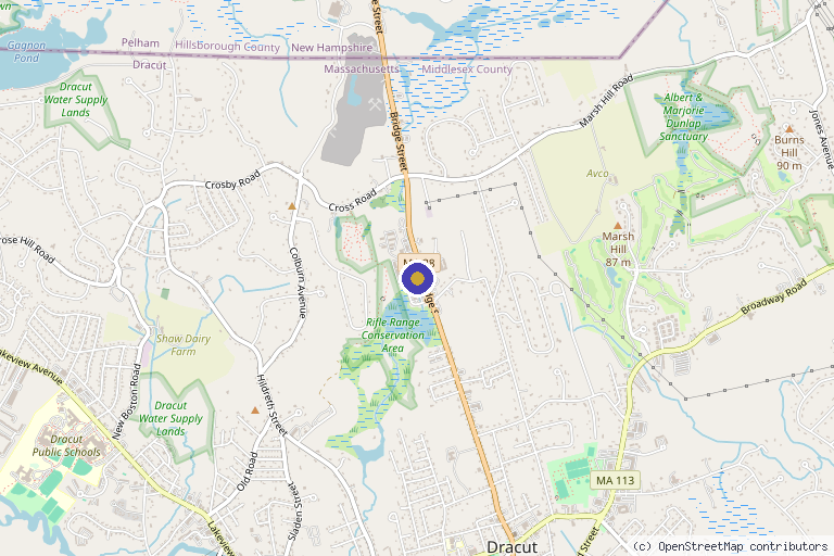 Map showing the location of A Smoother You in Dracut, MA