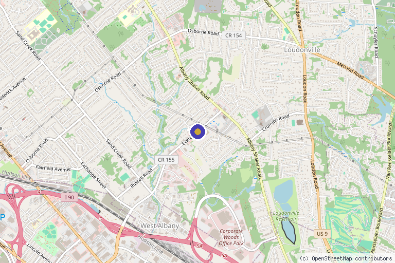 Map showing the location of Lee A. Kaback, MD in Albany, NY