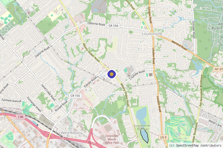 Map showing the location of Amazingly Ageless Medi-Spa: Giugliano Virginia MD in Albany, NY