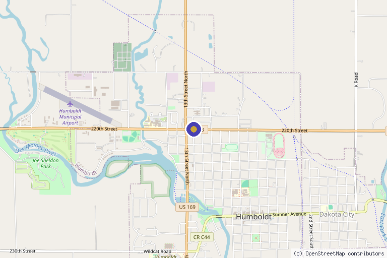 Map showing the location of Regenerative Medicine of Iowa in Independence, MO