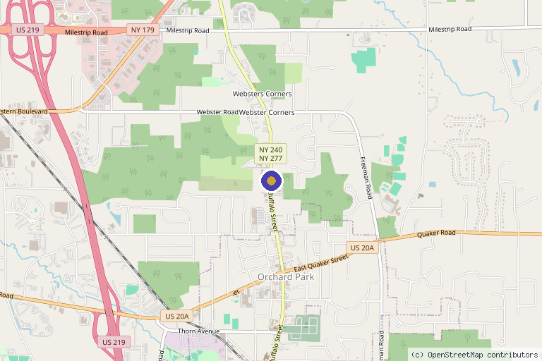 Map showing the location of Softwave Buffalo in Buffalo, NY