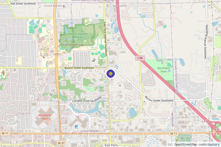 Map showing the location of Centre for Pure Skin in Grand Rapids, MI