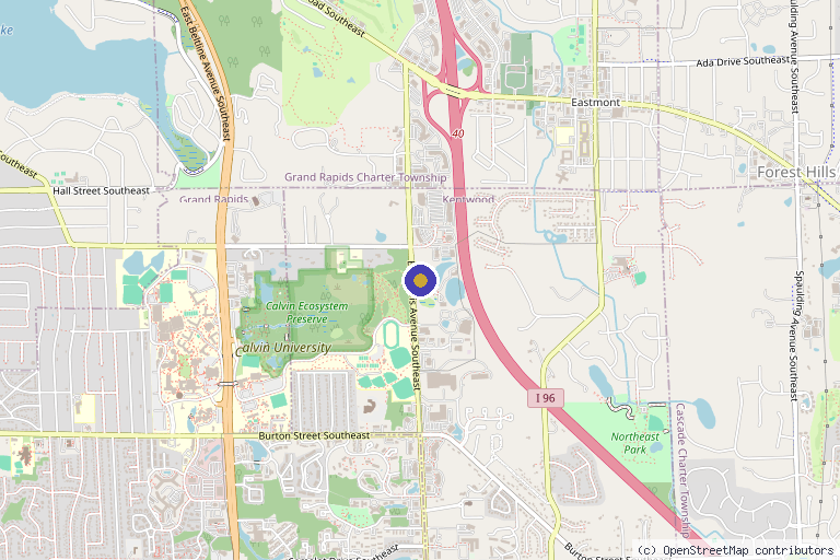 Map showing the location of Grand Rapids Pain: Girish Juneja, MD in Grand Rapids, MI
