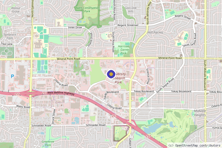 Map showing the location of Regenerative Medical Solutions in Madison, WI