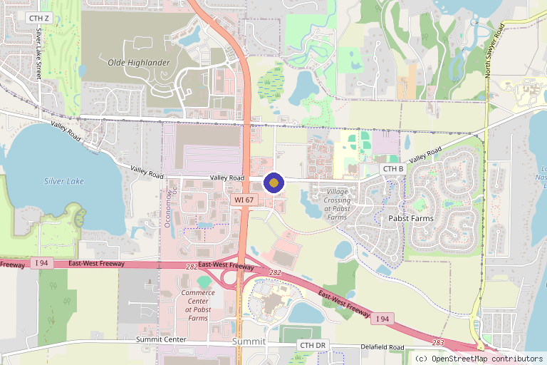 Map showing the location of adipose-derived stem cell therapy in Appleton, WI