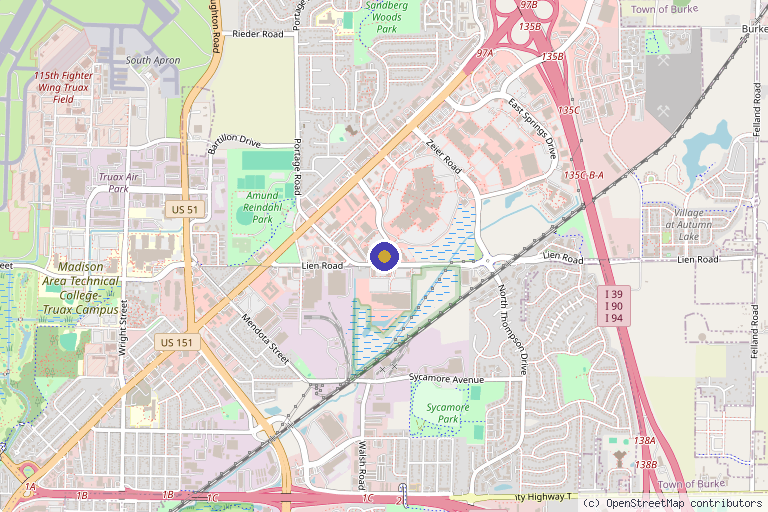 Map showing the location of KSD Aesthetics in Madison, WI