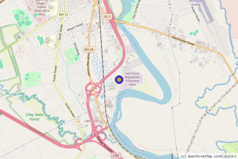 Map showing the location of Greystone Regenerative Medicine in Concord, NH