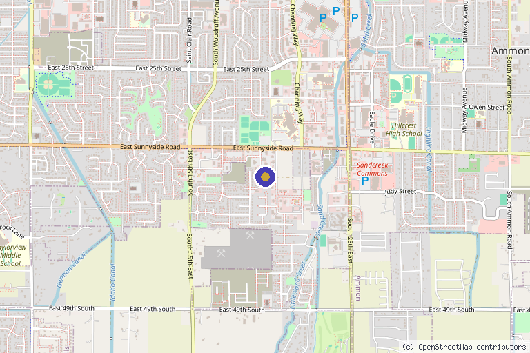 Map showing the location of Tru Regenerative Healthcare in Boise, ID