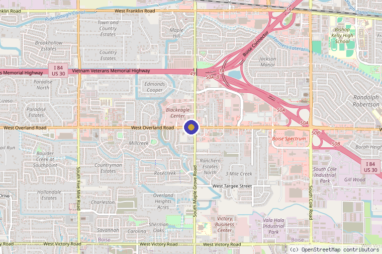 Map showing the location of Md Rejuvenate in Boise, ID