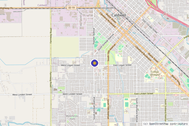 Map showing the location of Syringa Wellness: Counseling, Neurofeedback & Holistic Healthcare in Caldwell, ID