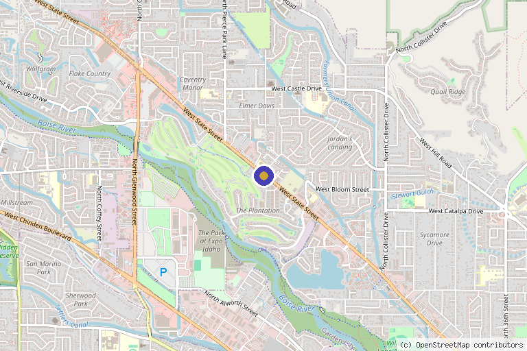 Map showing the location of IDAHO CENTER FOR REGENERATIVE MEDICINE – ICRM in Boise, ID