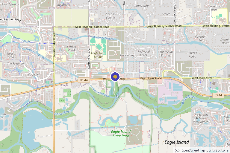 Map showing the location of StemWave of Idaho in Boise, ID