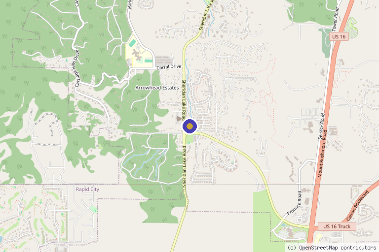 Map showing the location of Health Concepts in Rapid City, SD