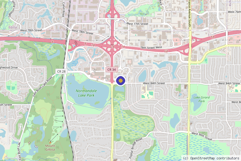 Map showing the location of Shapiro Medical Group in Bloomington, MN