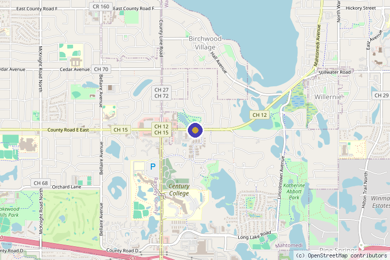 Map showing the location of Dr Ron Hanson Jr in St. Paul, MN