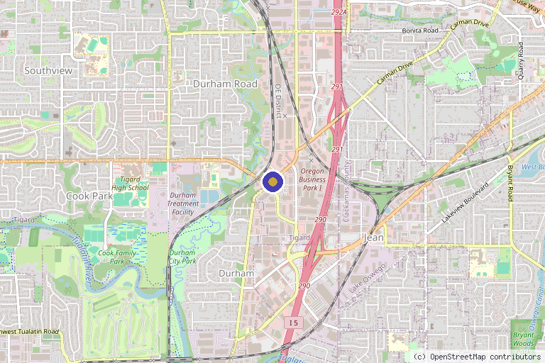 Map showing the location of NW Regen in Portland, OR