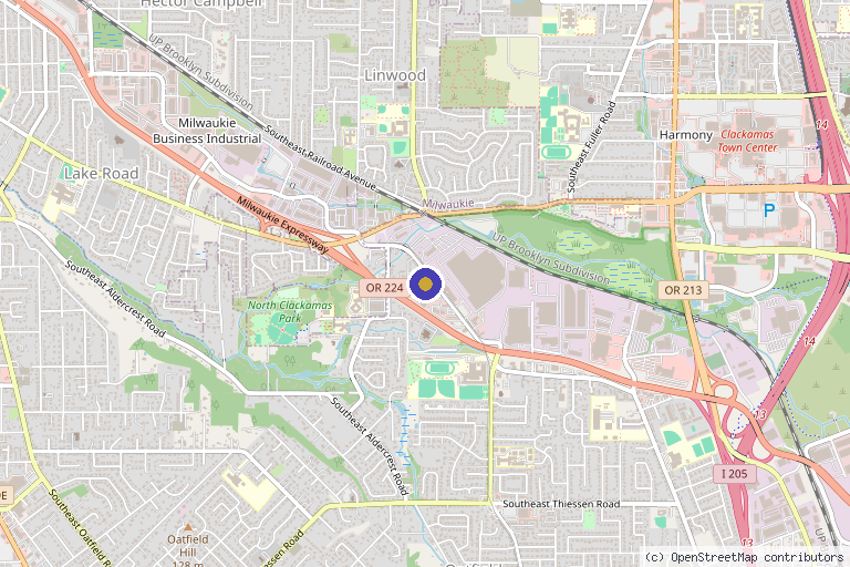Map showing the location of Evolve Health TMS and Spravato in Portland, OR