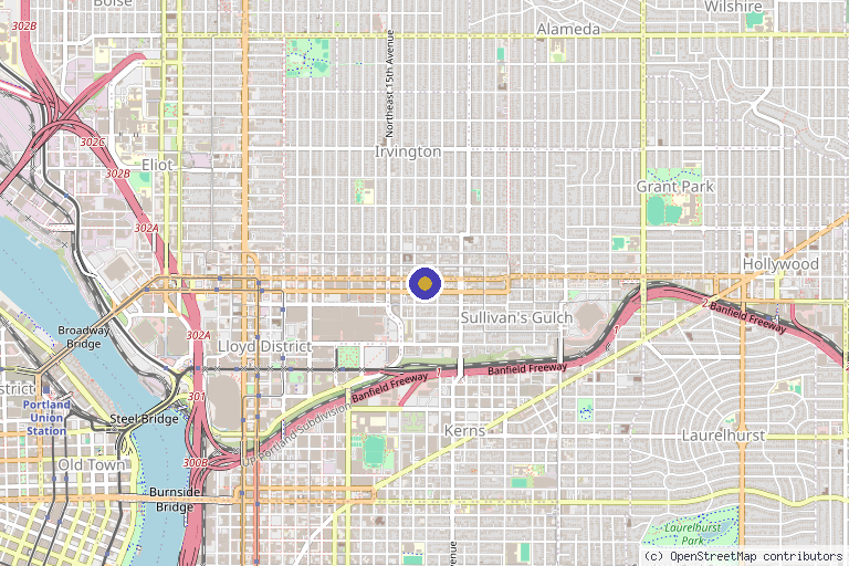 Map showing the location of Dr. Heather Friedman ND, LAc in Portland, OR