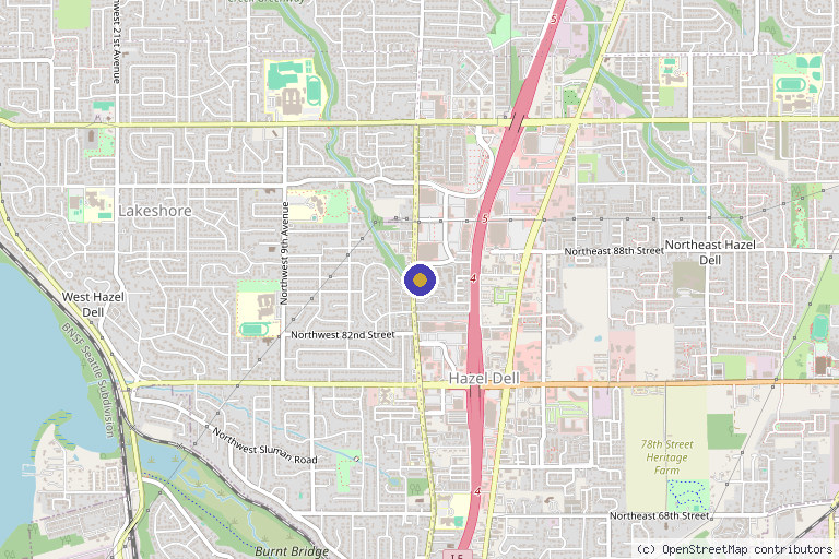 Map showing the location of Emerge Natural Health Care, PLLC in Vancouver, WA