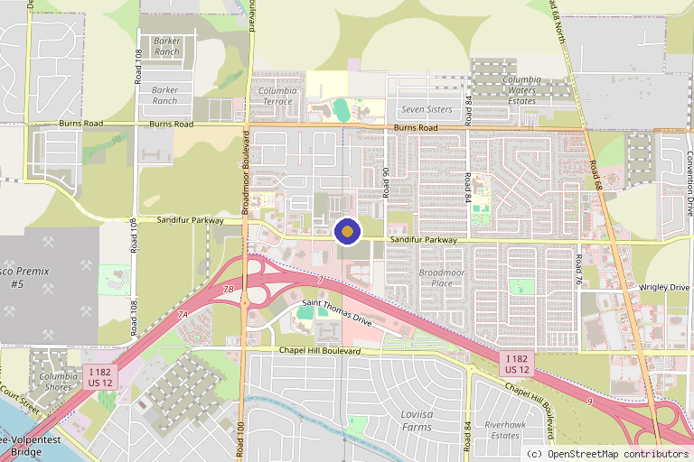 Map showing the location of Atomic Dermatology & Medspa in Pasco, WA